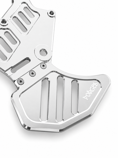 Upgraded Dual Caliper Mount + Rotor Guard for Sur Ron, Talaria & Segway | Heavy Duty Metal