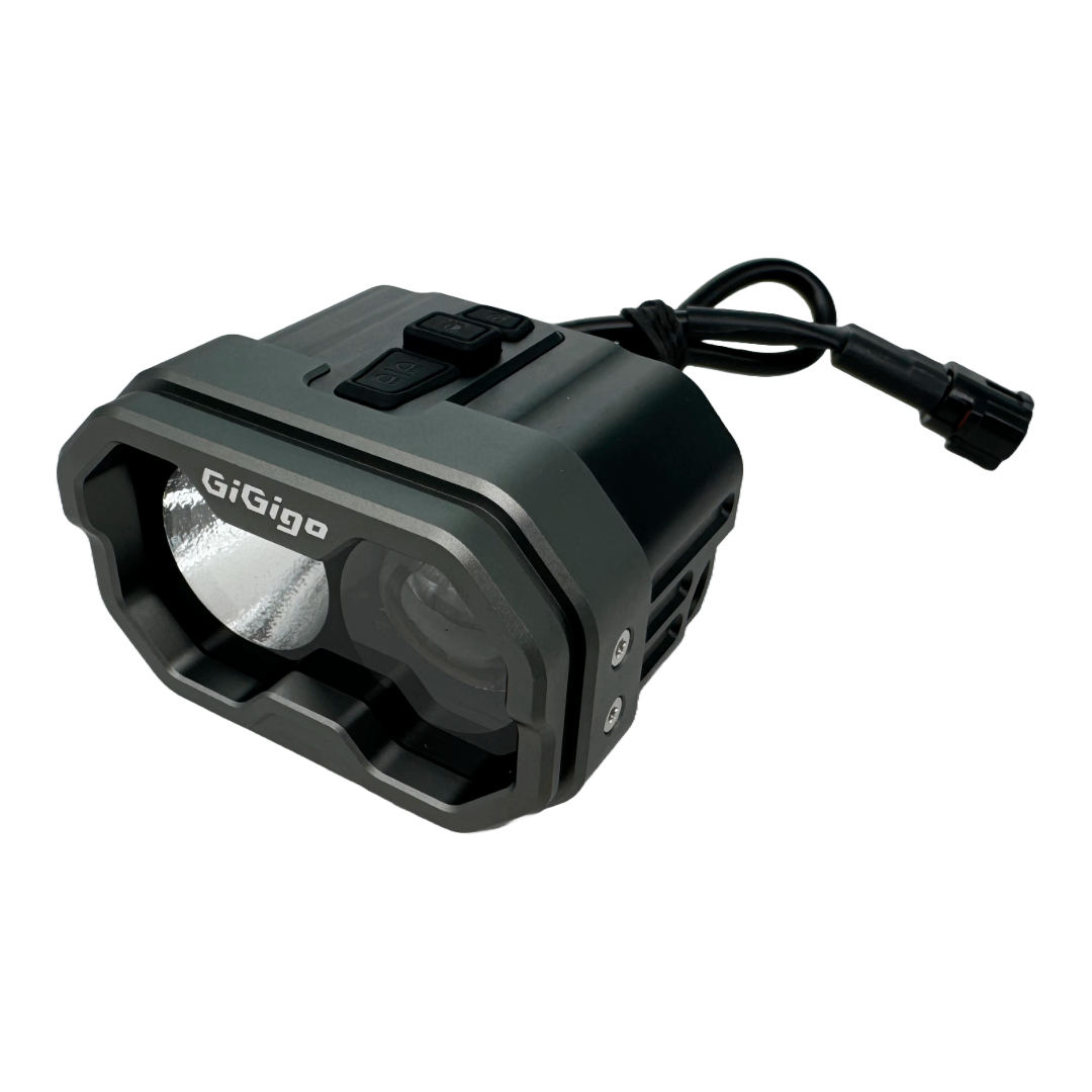GiGigo Gi02 40W E-Moto Headlight – Dual Beam Spot & | Howling Moto