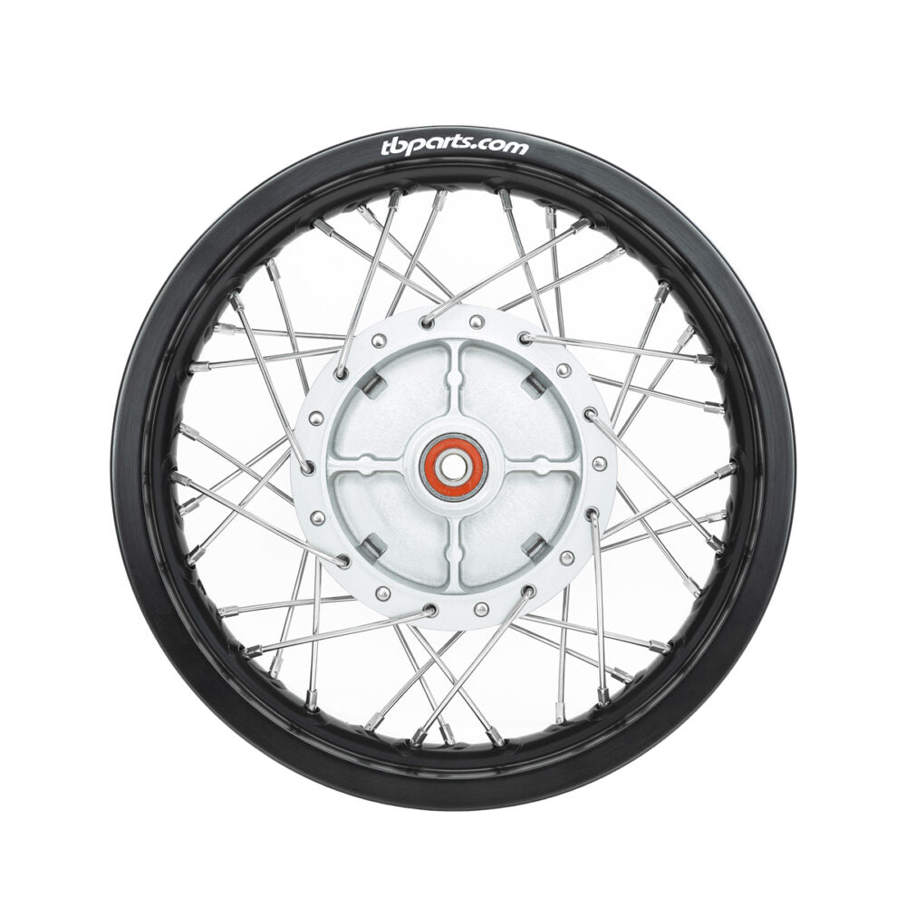 TB Rear Wheel Assembly, HD Aluminum Rim, HD Spokes – All KLX110 - Howling Moto