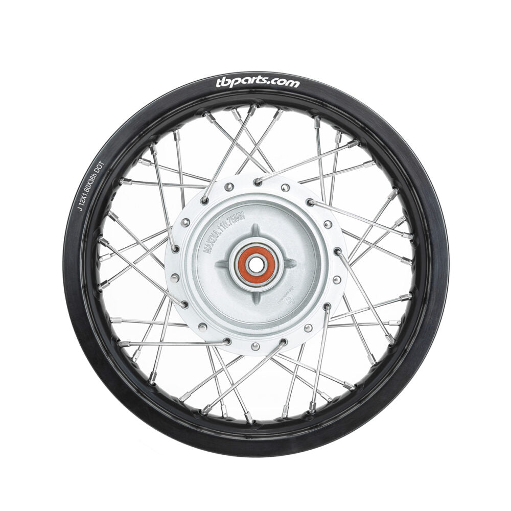 TB Rear Wheel Assembly, HD Aluminum Rim, HD Spokes – All KLX110 - Howling Moto