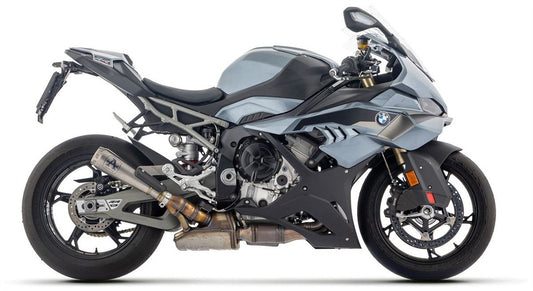 BMW S1000 RR 2025 Arrow Pro Race titanium exhaust slip-on with welded downpipe, in-stock from Bill's Exhausts