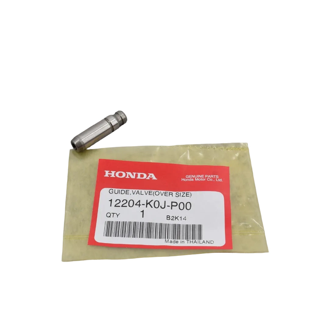 Honda Grom engine valve guide 12204-K0J-P00 for 2022+ JC92 model, showcasing the durable metal component installed in the engine.