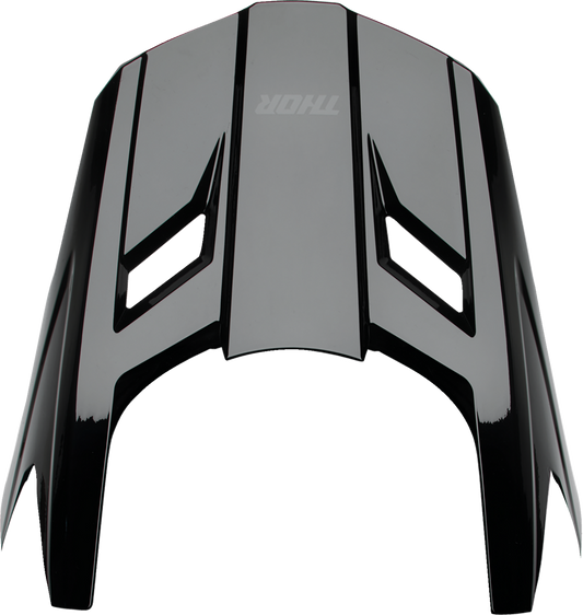 Blackout gloss black visor kit for THOR Fleet helmets in XS-M size, includes replacement visor for motorcycle helmets.