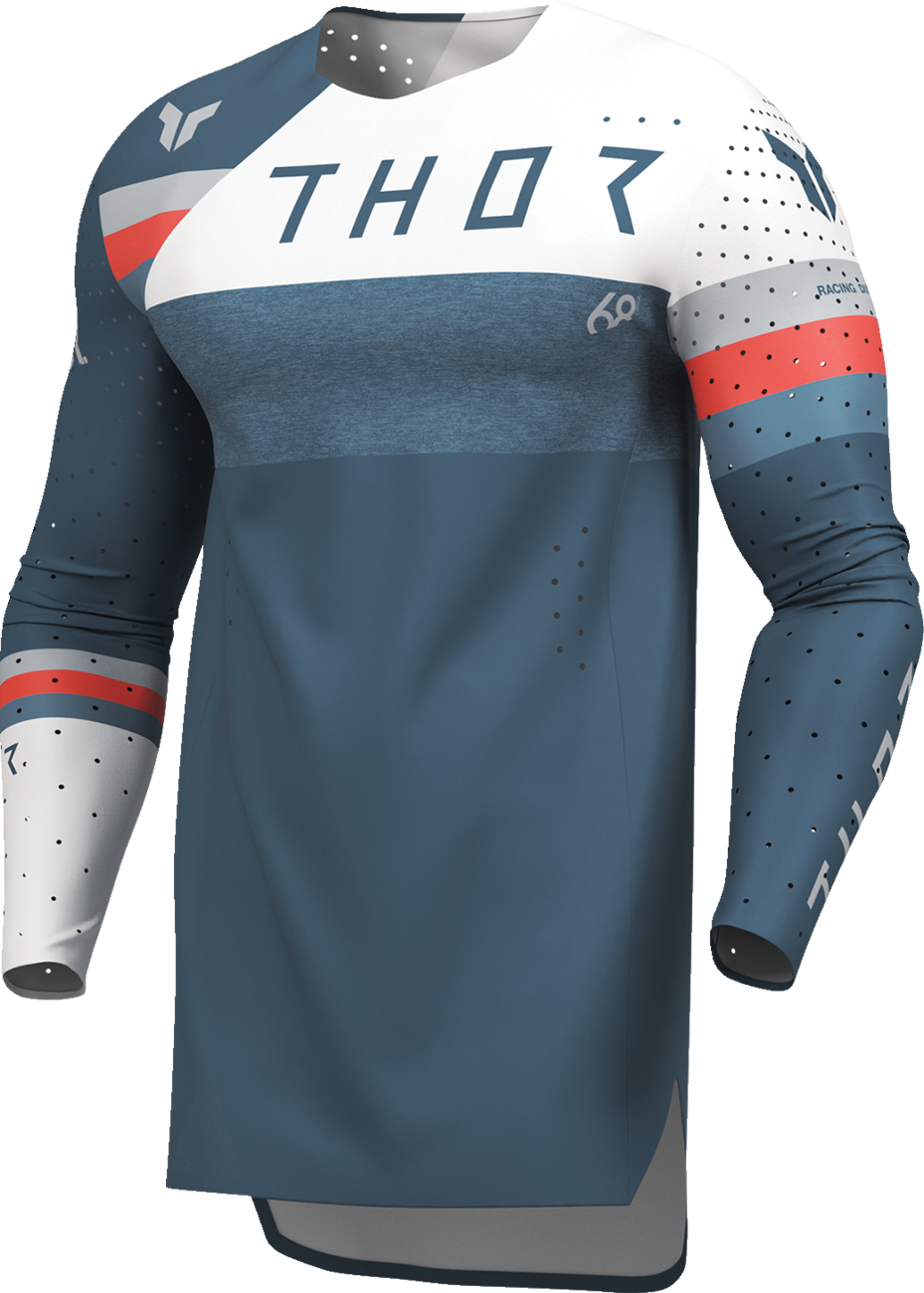 Blue and white THOR Sportmode League Jersey 2XL with thor logo and athletic design, part number 2910-8362