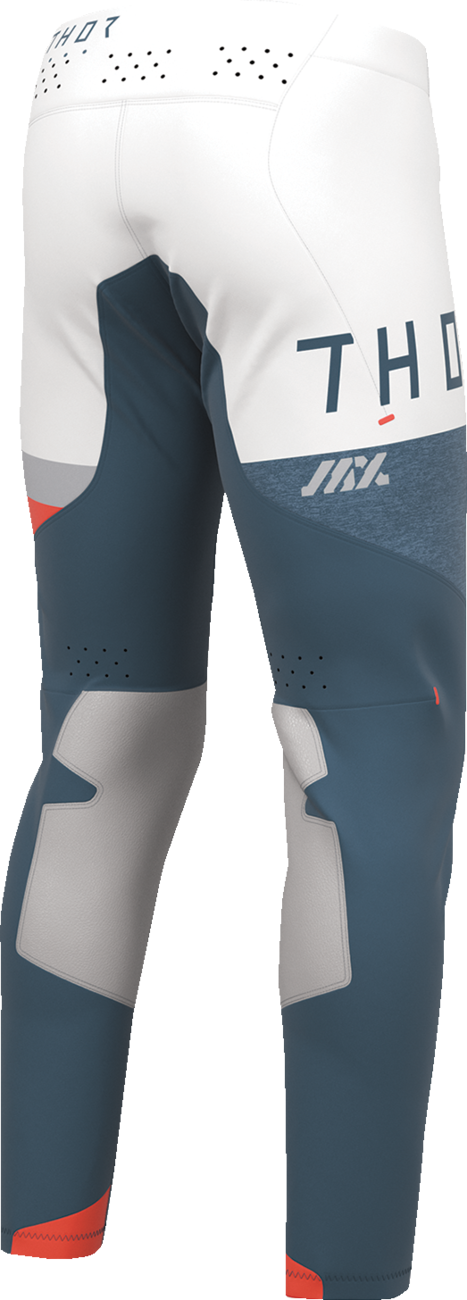 THOR Sportmode League Pants in blue and white, US size 31, featuring athletic design and branded details.