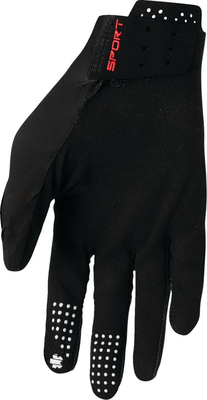 THOR, THOR Sportmode Riot Gloves XL - Black - Part Number 3330-8022