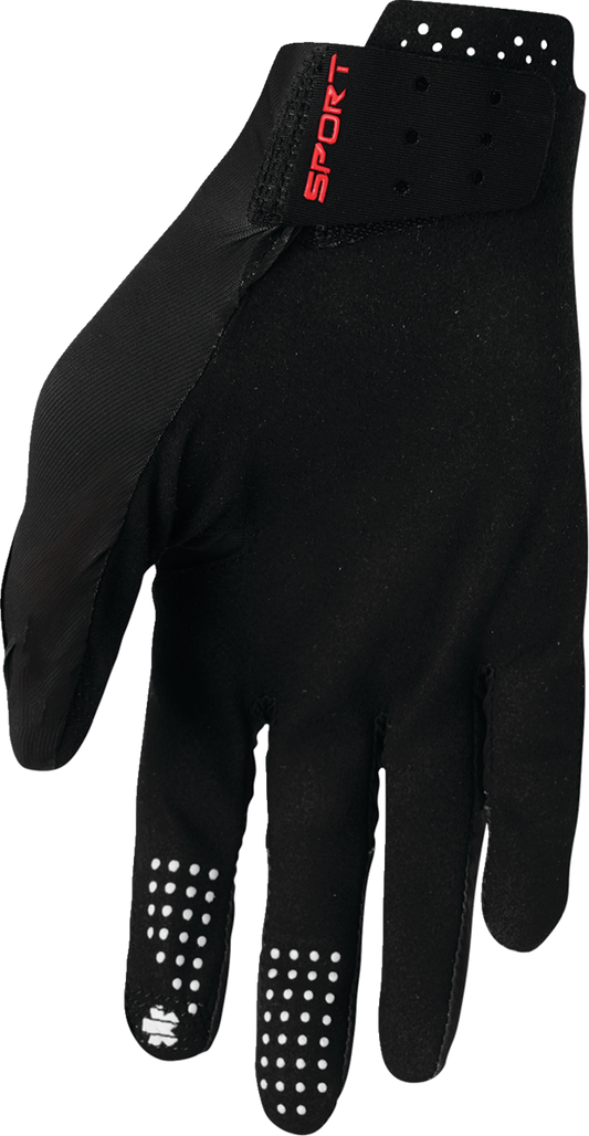 THOR, THOR Sportmode Riot Gloves XL - Black - Part Number 3330-8022