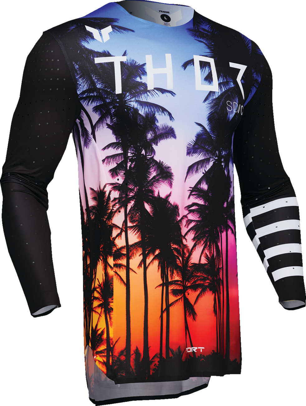 Black THOR Sportmode SD jersey in XL size, featuring breathable fabric and sport design, with part number 2910-8115.