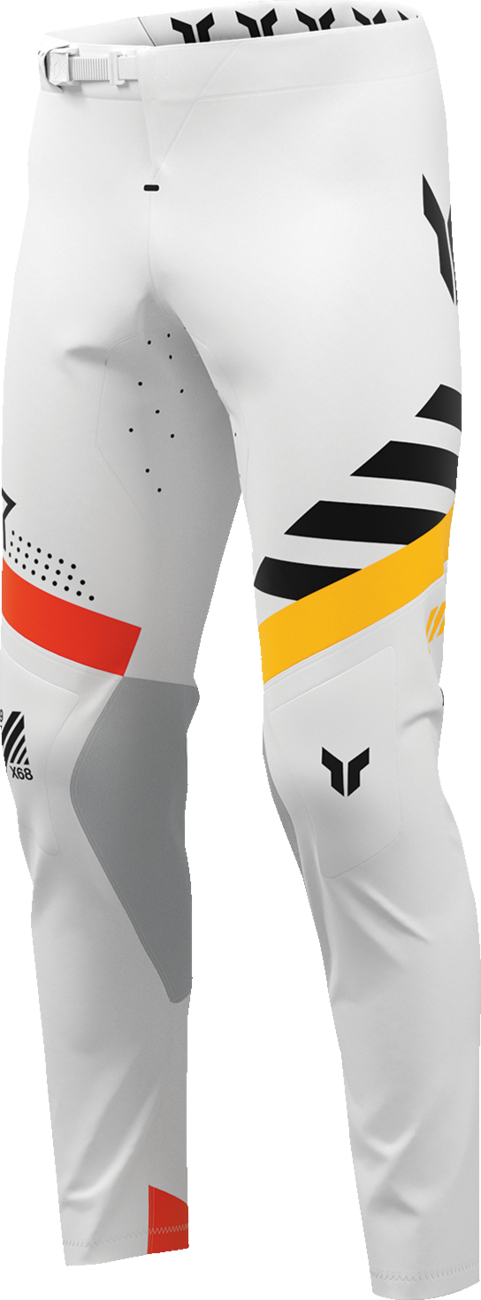 White THOR Sportmode Synth Pants in US 38, featuring sleek design and sporty style, perfect for active wear.