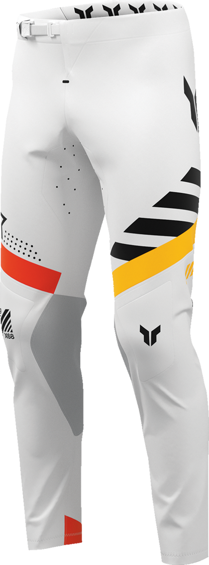 White THOR Sportmode Synth Pants in US 38, featuring sleek design and sporty style, perfect for active wear.