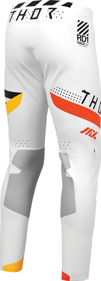 White THOR Sportmode Synth Pants in US 38, featuring sleek design and sporty style, shown in the product image.