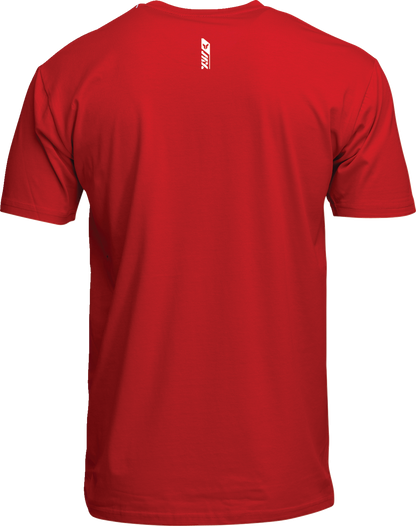 Red THOR Trax T-Shirt in 2XL with screen printed THOR logo on front, casual fit, made of comfortable fabric.