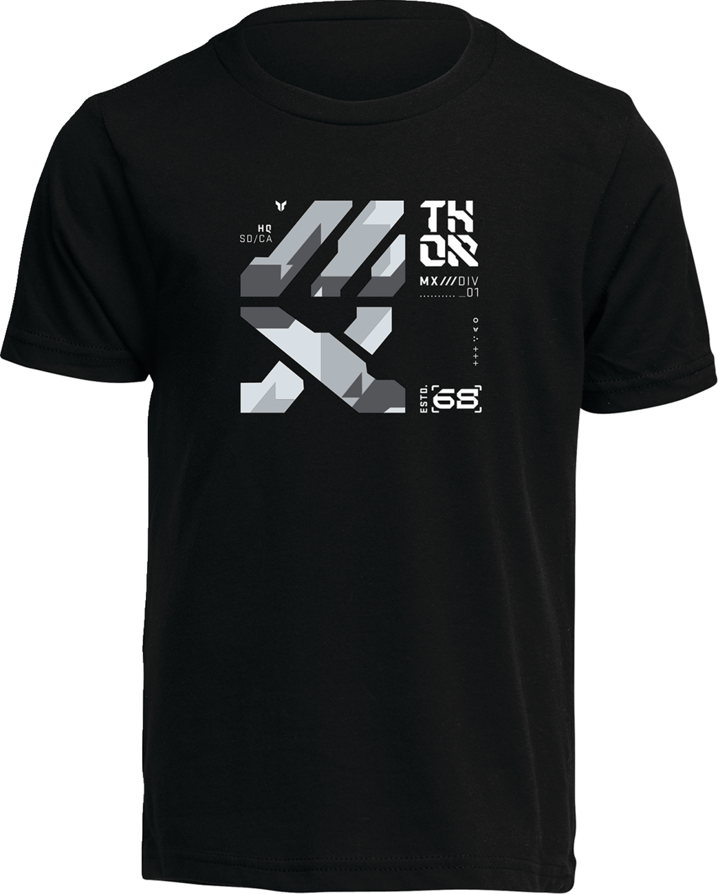 THOR, THOR Youth Forge T-Shirt - Black - XL (Part Number: 3032-3856)