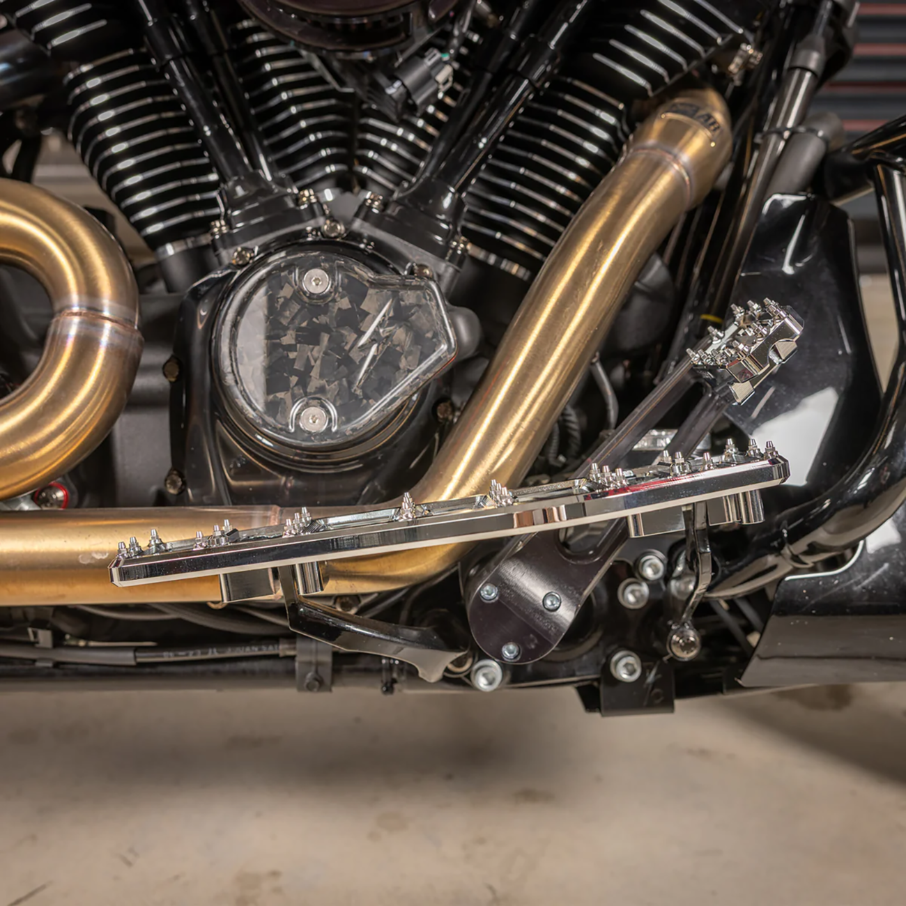 THRASHIN SUPPLY CO. Aggressor Brake Pedal - Chrome for Touring Models TSC-2221-3