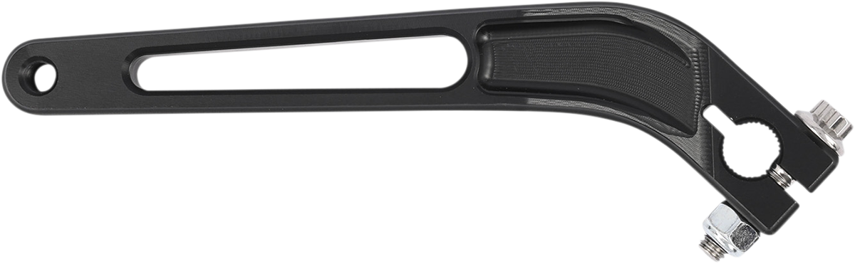 Thrashin Supply Co. Black TSC-2900-1 shifter lever made of heavy-duty 6061 T6 aluminum for smooth gear shifting.