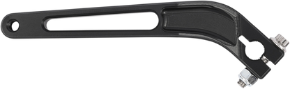 Thrashin Supply Co. Black TSC-2900-1 shifter lever made of heavy-duty 6061 T6 aluminum for smooth gear shifting.