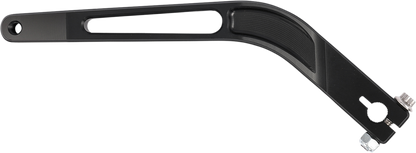 Black Thrasin Supply Co. TSC-2901-1 shifter lever made of durable 6061 T6 aluminum for motorcycle or bike gear shifting.