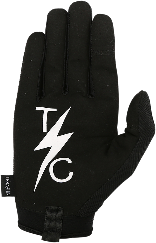 THRASHIN SUPPLY CO. Covert work gloves in XL with reinforced knuckle band and touchscreen-compatible fingertips, durable construction.