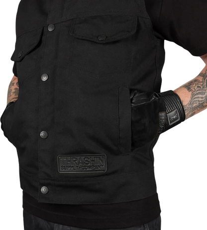 THRASHIN SUPPLY CO. Nightrider v2 Riding Vest - Black - Large TMJ-12-10