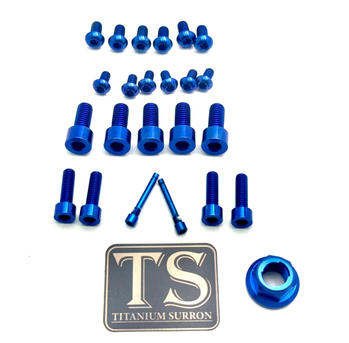 Titanium Front and Rear Wheel Bolt Kit