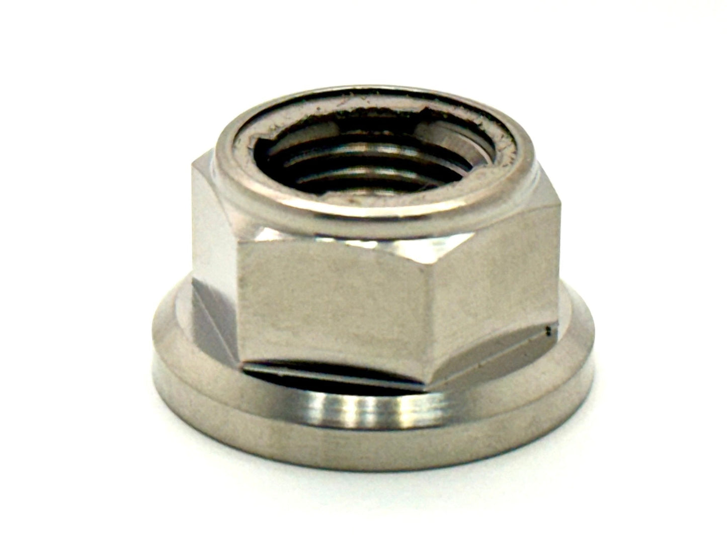 Titanium Rear Axle/ Motor Shaft Nut - M12x1.25 Metal Locking Nut