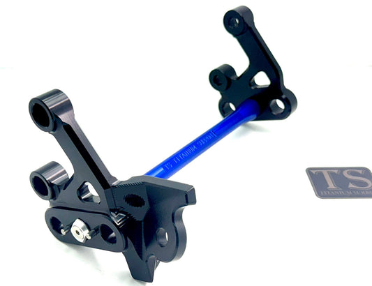 Custom CNC Aluminum Footpeg Bracket Assembly E-Ride Pro SS and S - Howling Moto