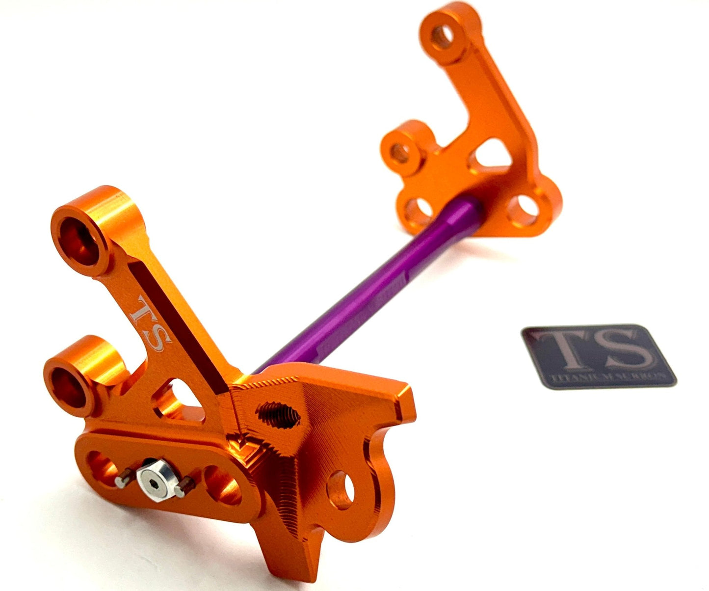 Custom CNC Aluminum Footpeg Bracket Assembly E-Ride Pro SS and S - Howling Moto