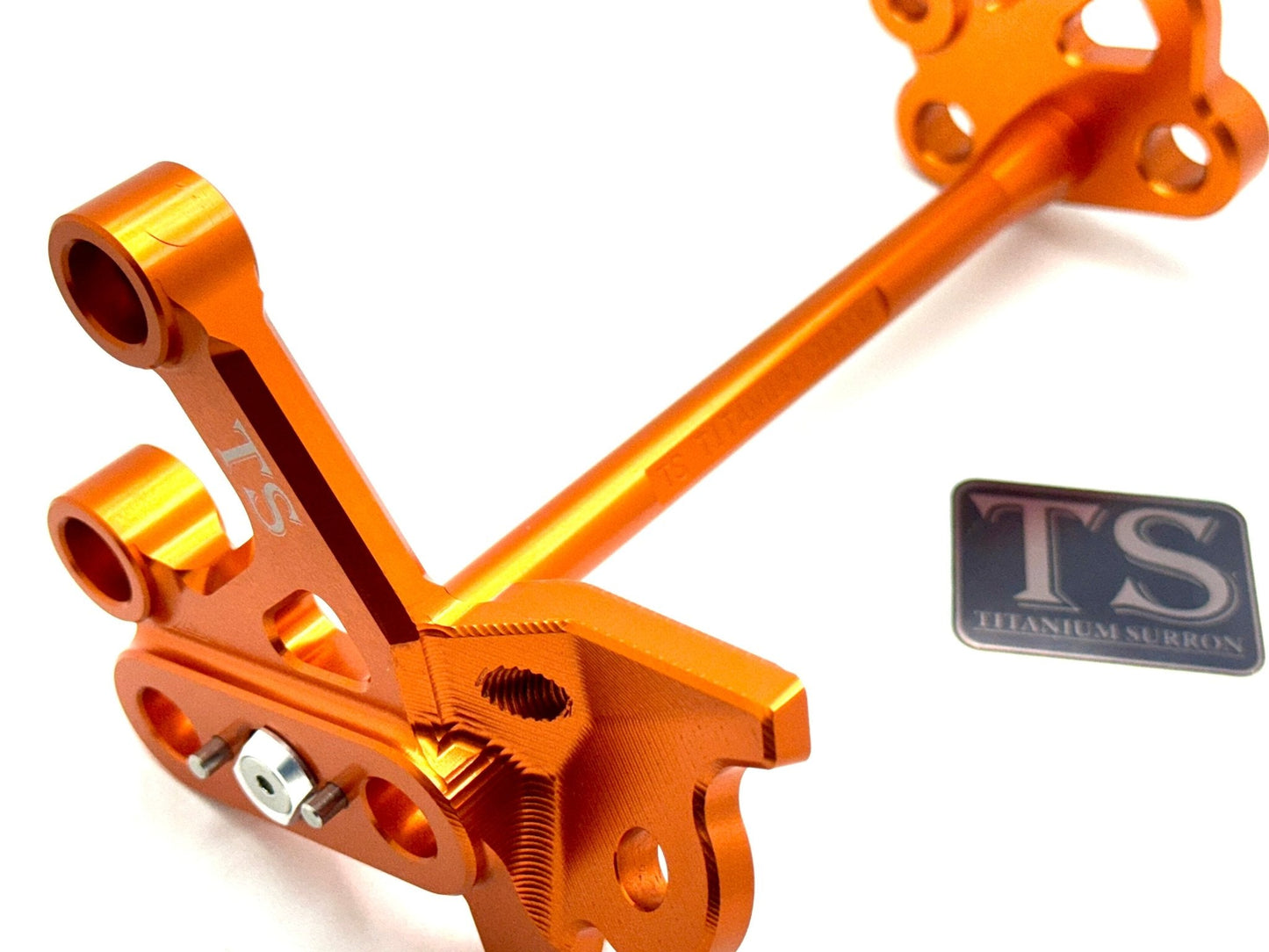 Custom CNC Aluminum Footpeg Bracket Assembly E-Ride Pro SS and S - Howling Moto
