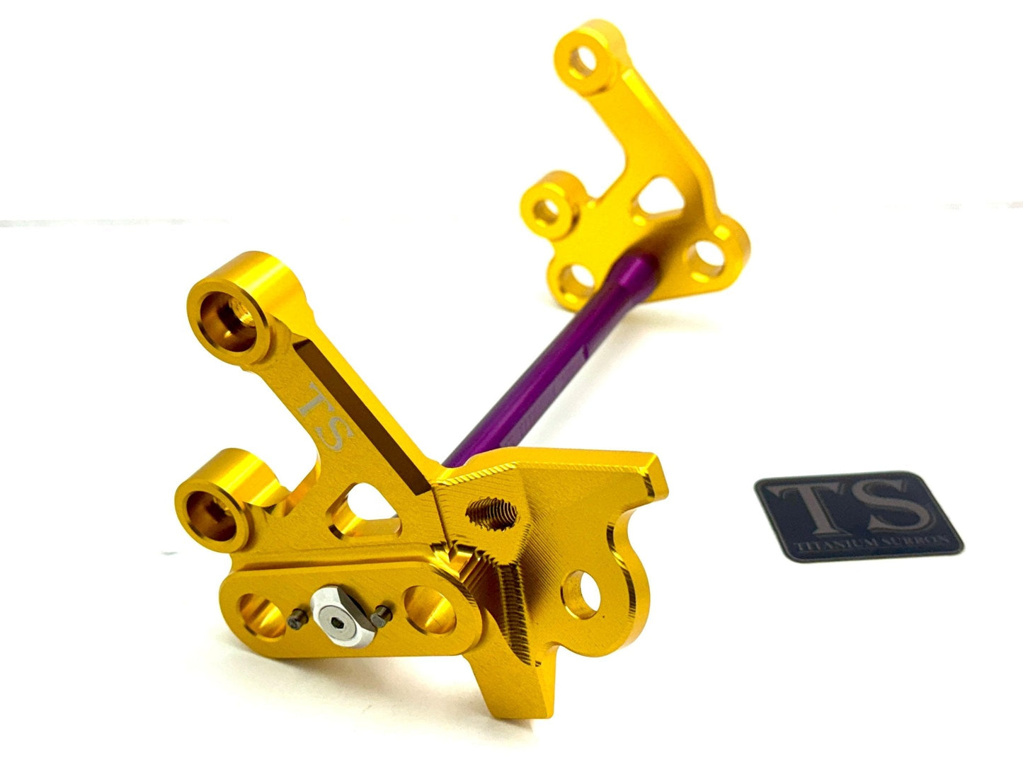 Custom CNC Aluminum Footpeg Bracket Assembly E-Ride Pro SS and S - Howling Moto
