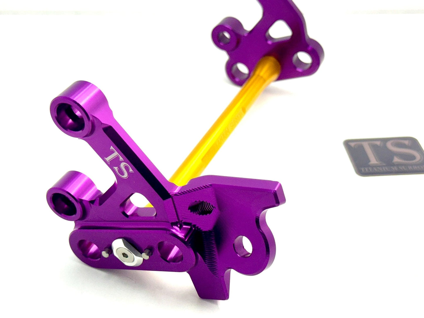 Custom CNC Aluminum Footpeg Bracket Assembly E-Ride Pro SS and S - Howling Moto
