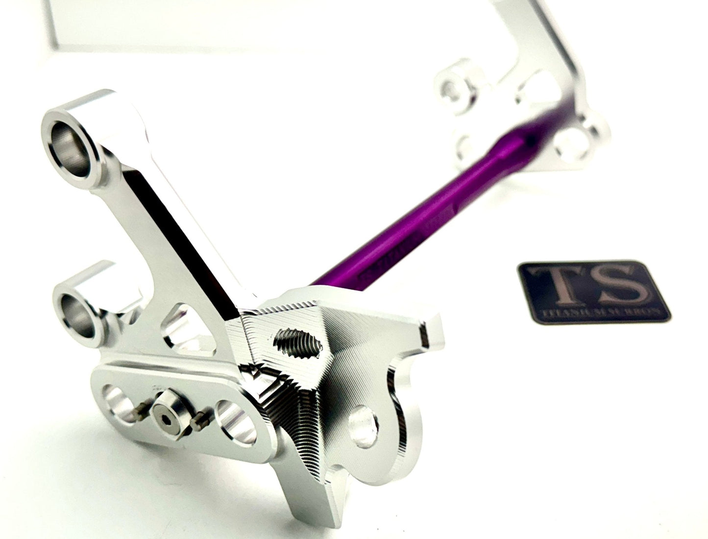Custom CNC Aluminum Footpeg Bracket Assembly E-Ride Pro SS and S - Howling Moto