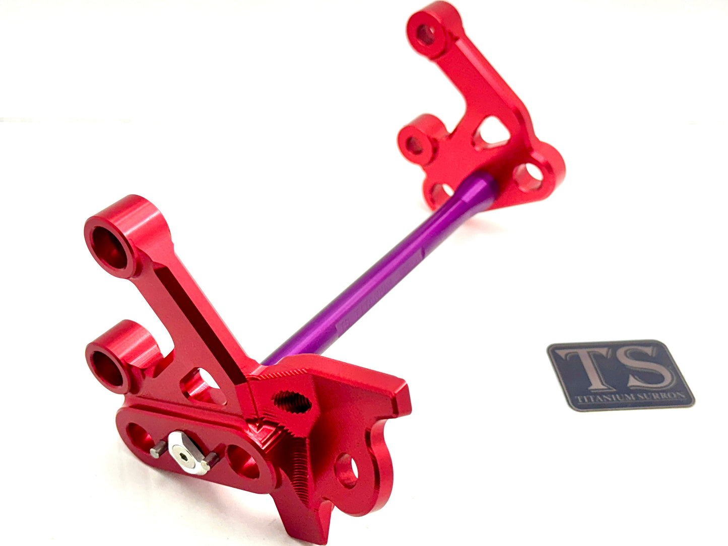 Custom CNC Aluminum Footpeg Bracket Assembly Surron - Howling Moto
