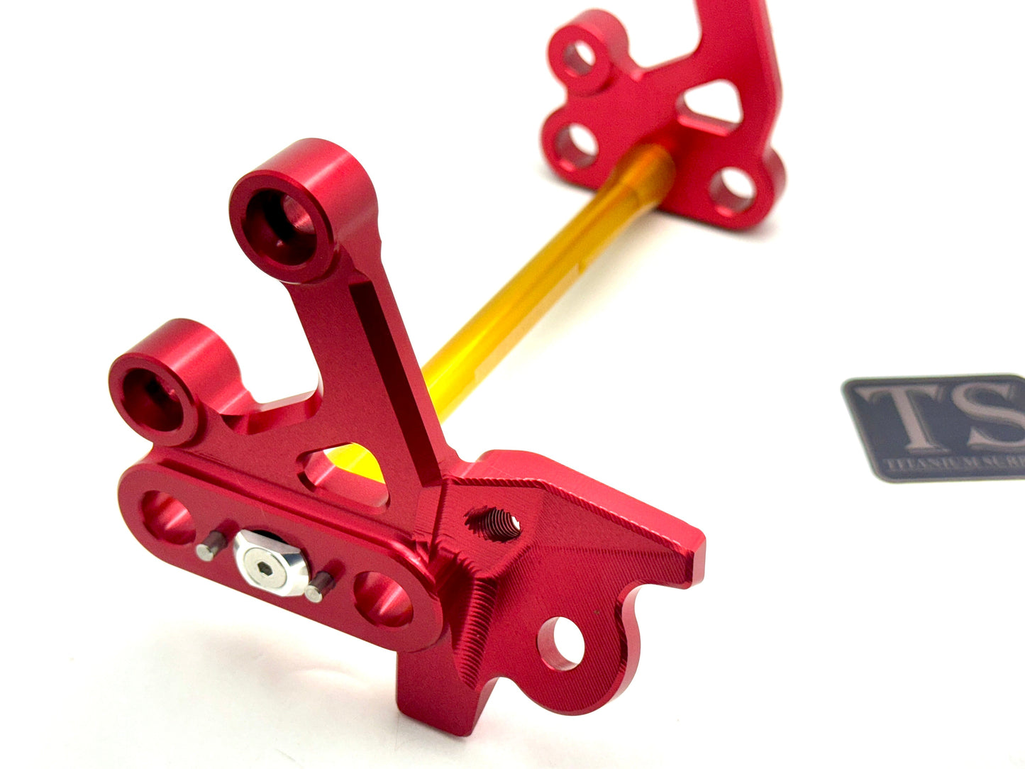 Custom CNC Aluminum Footpeg Bracket Assembly Surron - Howling Moto