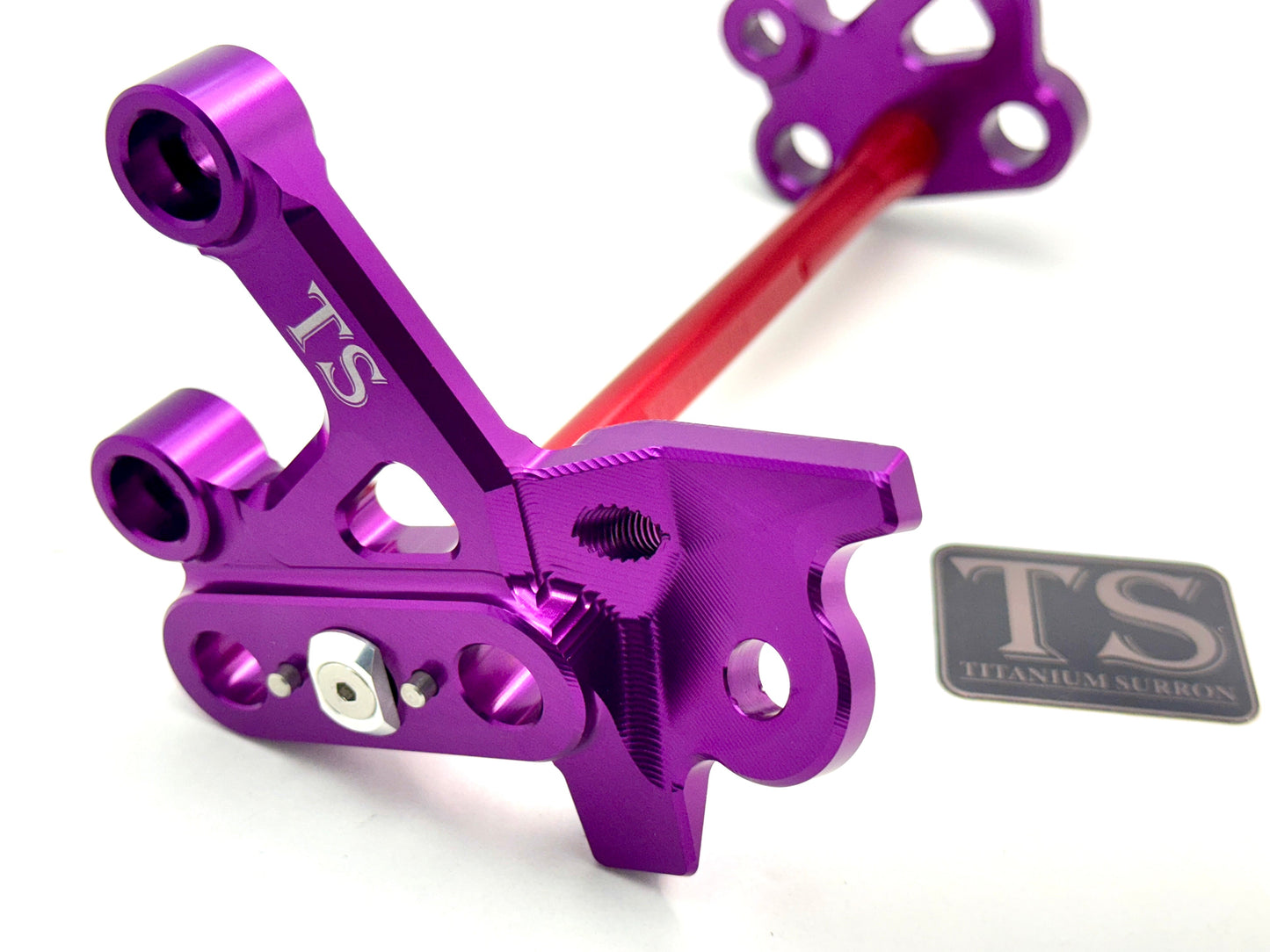 Custom CNC Aluminum Footpeg Bracket Assembly Surron - Howling Moto