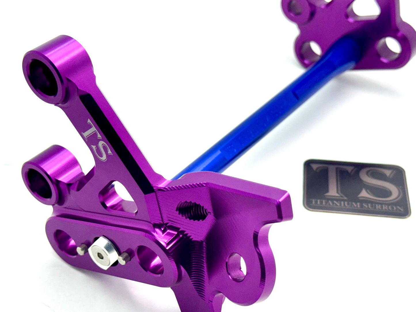 Custom CNC Aluminum Footpeg Bracket Assembly Surron - Howling Moto