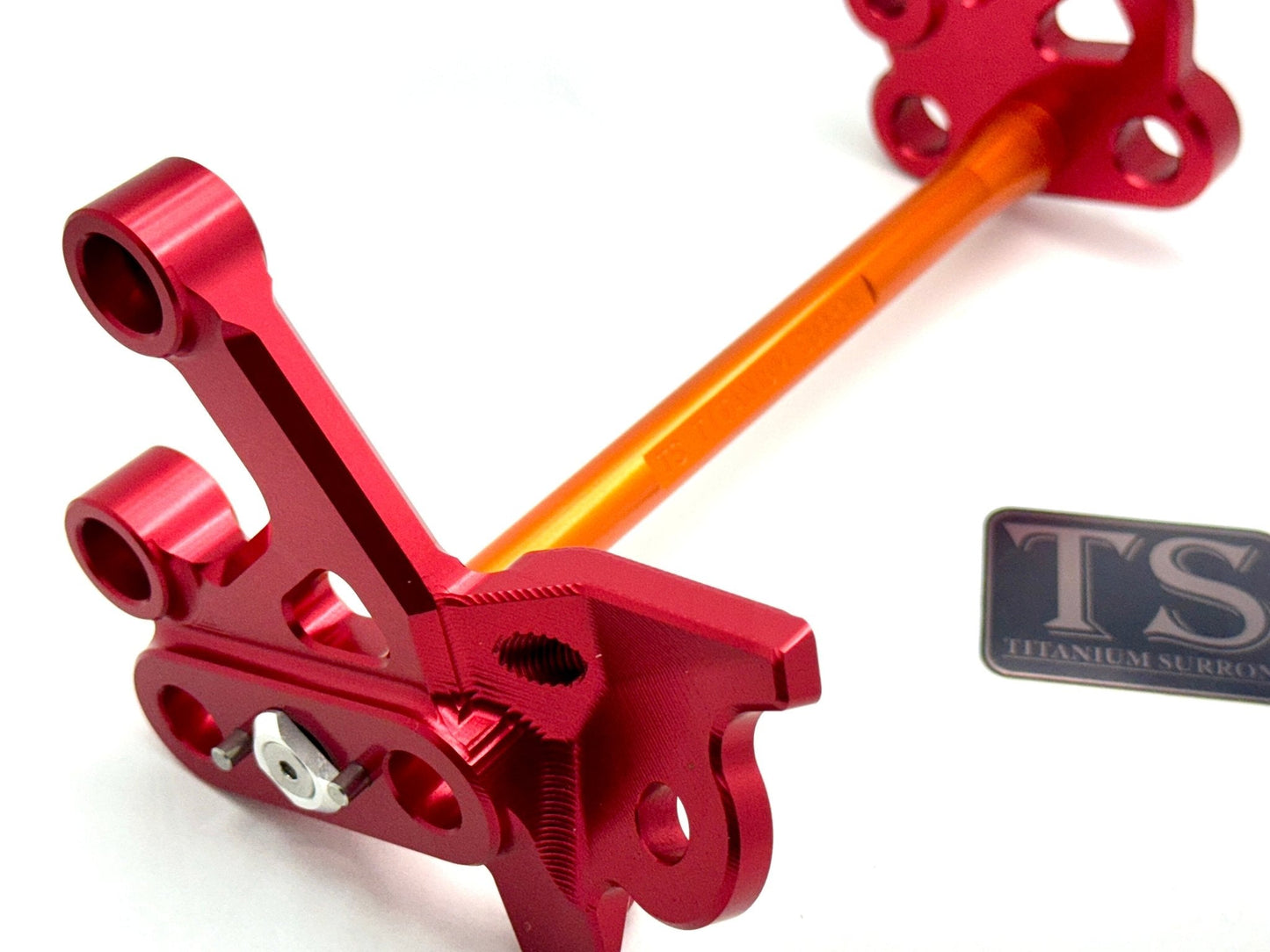 Custom CNC Aluminum Footpeg Bracket Assembly Surron - Howling Moto