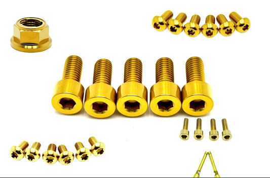 Titanium Front and Rear Wheel Bolt Kit - Howling Moto