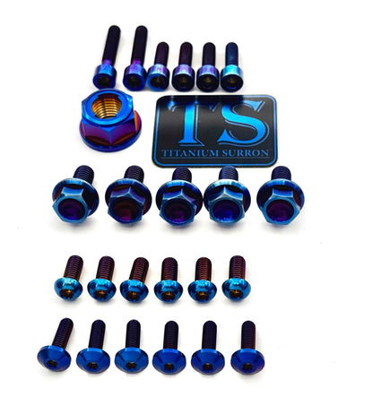 Titanium Front and Rear Wheel Bolt Kit - Howling Moto