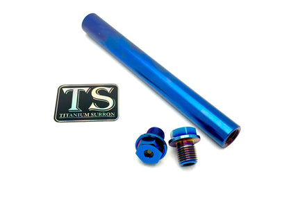 FastAce ALX13RC 2.0 Fork Titanium Axle and Two Axle Bolts (3 Pieces) - Howling Moto