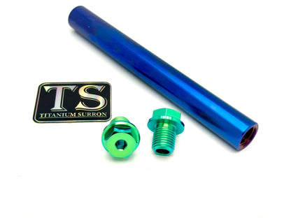 FastAce ALX13RC 2.0 Fork Titanium Axle and Two Axle Bolts (3 Pieces) - Howling Moto