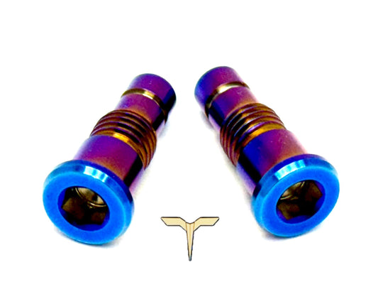 Titanium Battery Lid Bolts - Talaria Sting R MX4 (Two Pcs) - Howling Moto