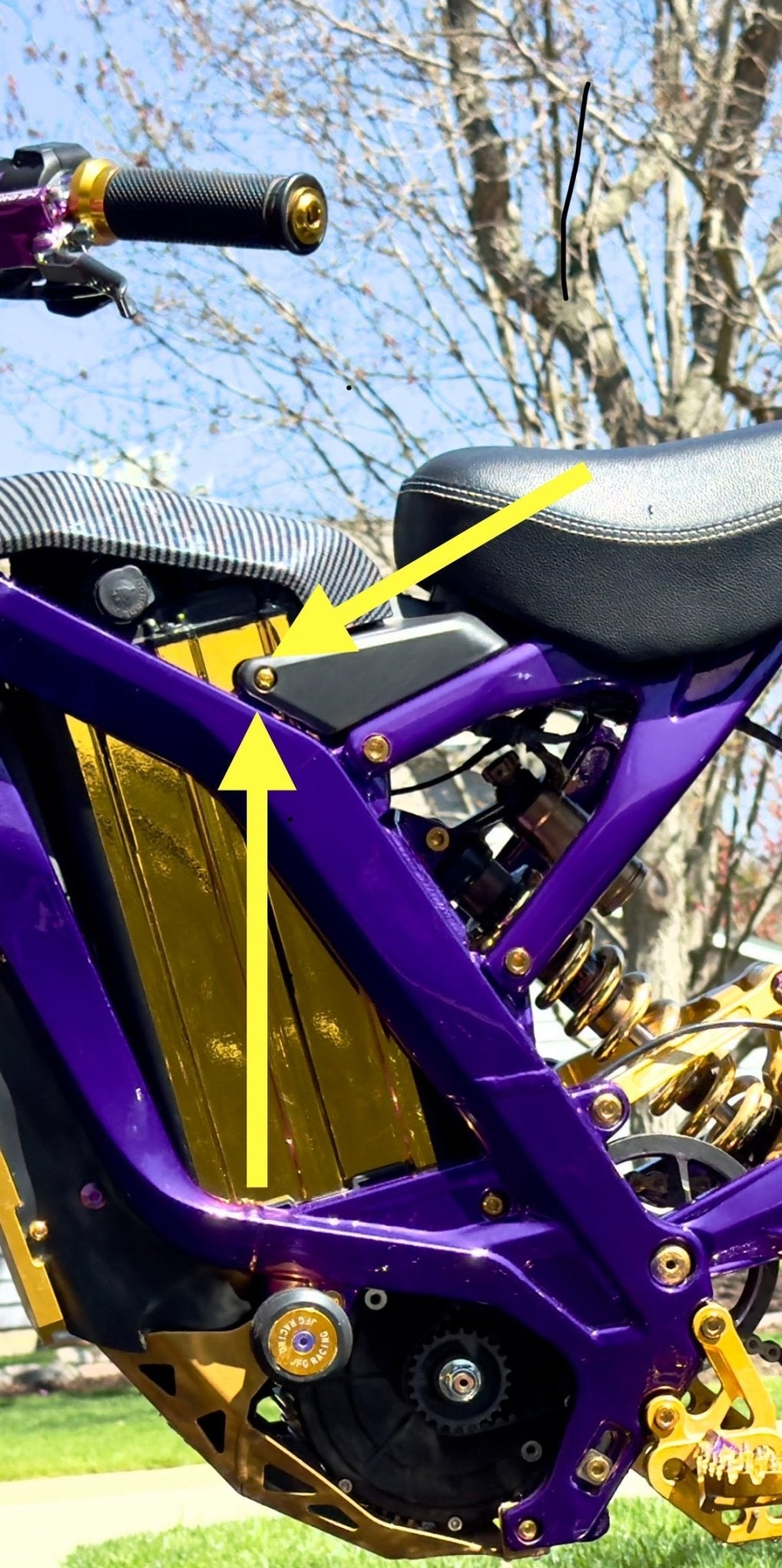 Titanium Bolts for Side-Plastics (Lock for Battery Lid) Surron, Segway, E-Ride Pro - Howling Moto