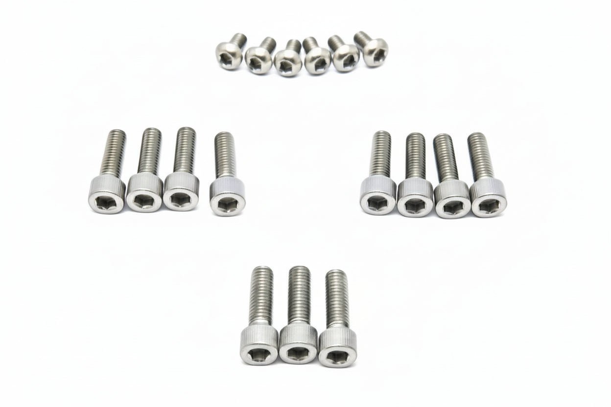 Titanium FastAce Fork Bolt Kits ALX13RC (2.0), AHX12RV (Gravitee), ALX32RC - Howling Moto