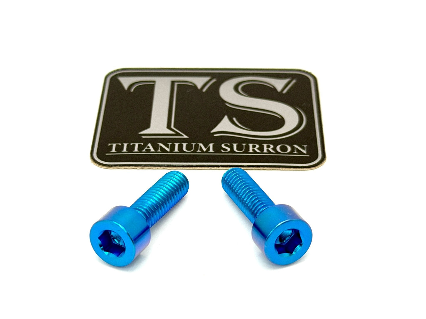 Titanium Surron Ultra Bee Headlight Bracket bolts by Prickly for Baja Squadron