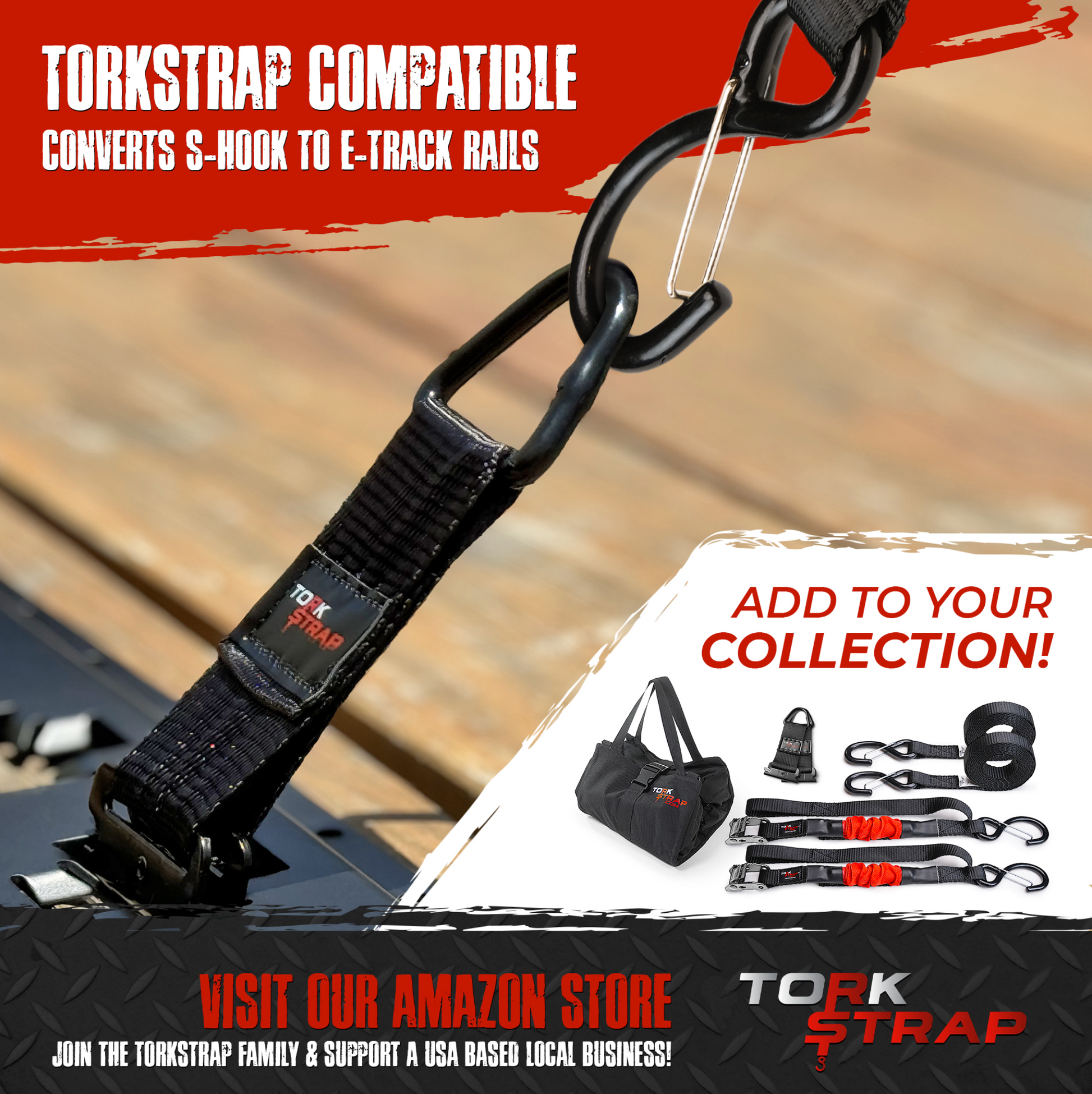 4400LB E-Track Clip - Howling Moto