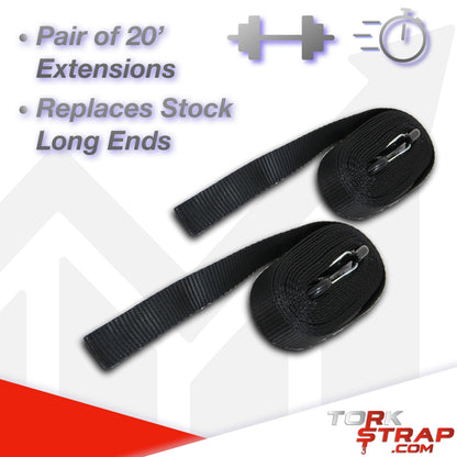 20 Foot Extension Ends (2-Pack) - Howling Moto
