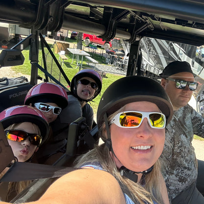 AXEL OFF ROAD D.O.T. Trail Daytona off-road helmet with ventilation, chin guard, and bold design for dirt bike riding.