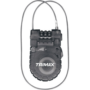 Trimax Retractable Cable Lock - Howling Moto