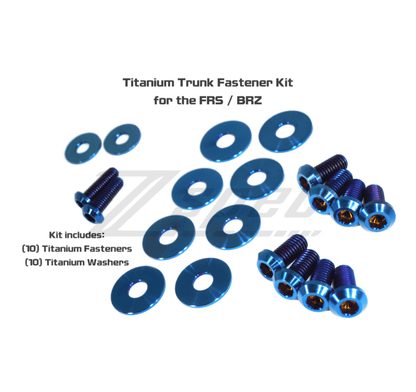ZSPEC Trunk Dress Up Bolts® Kit for '13-21 Scion FRS, Subaru BRZ, Toyota 86, Titanium - Howling Moto