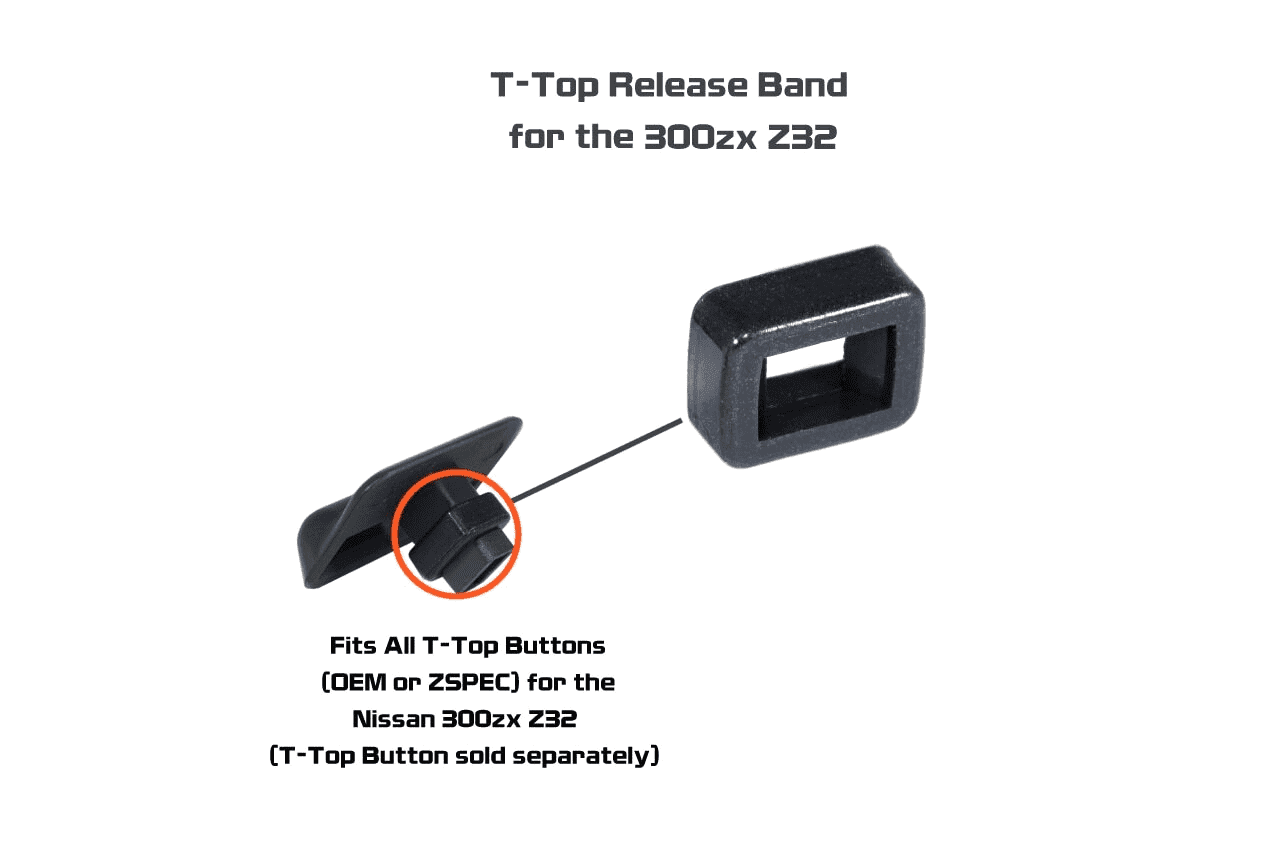 ZSPEC T-Top Release Button Lock-Band for Z32 300zx '90-96 - Howling Moto